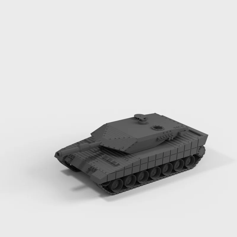 Miniature de char Leopard 2A6 pour tabletop
