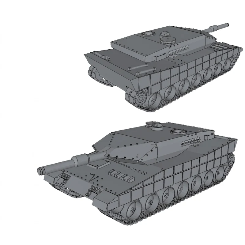 Miniature de char Leopard 2A6 pour tabletop