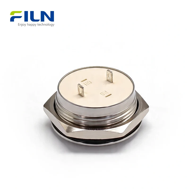 Ultra-thin Push Button Switch Operating Travel 0.5mm Zinc-Alloy Momentary 22mm 2-PIN FILN