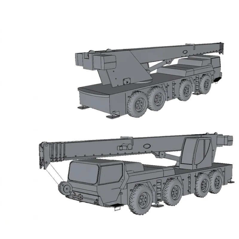 Modèle de grue mobile militaire allemande Liebherr LTM 1090-4.2