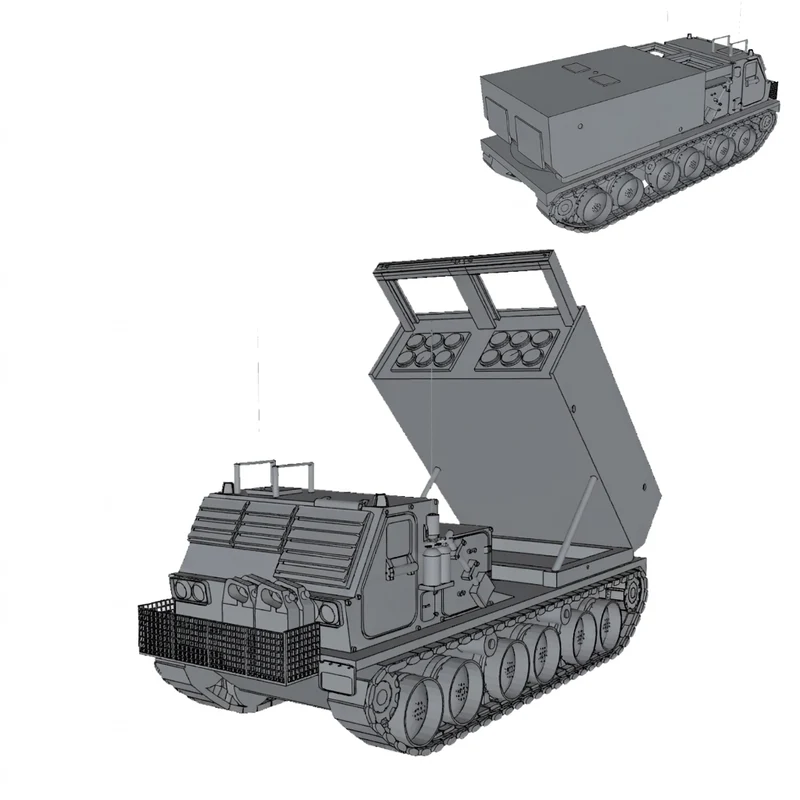 MARS II MLRS tysk raketkaster til tabletop