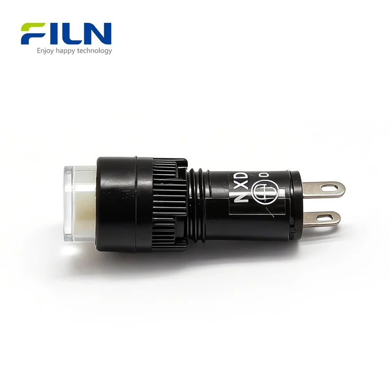 Plastic 110v Indicator Lamp 10mm Pin Termina High-Head for Kitchen Equipment FILN