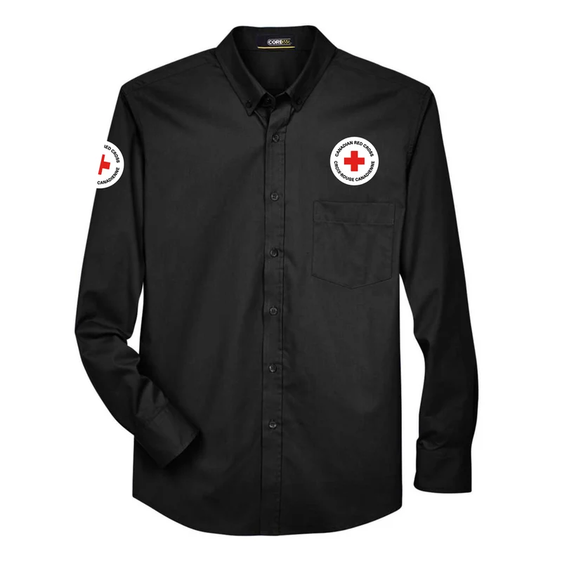 Mens 65/35 Long Sleeve EZ care shirt