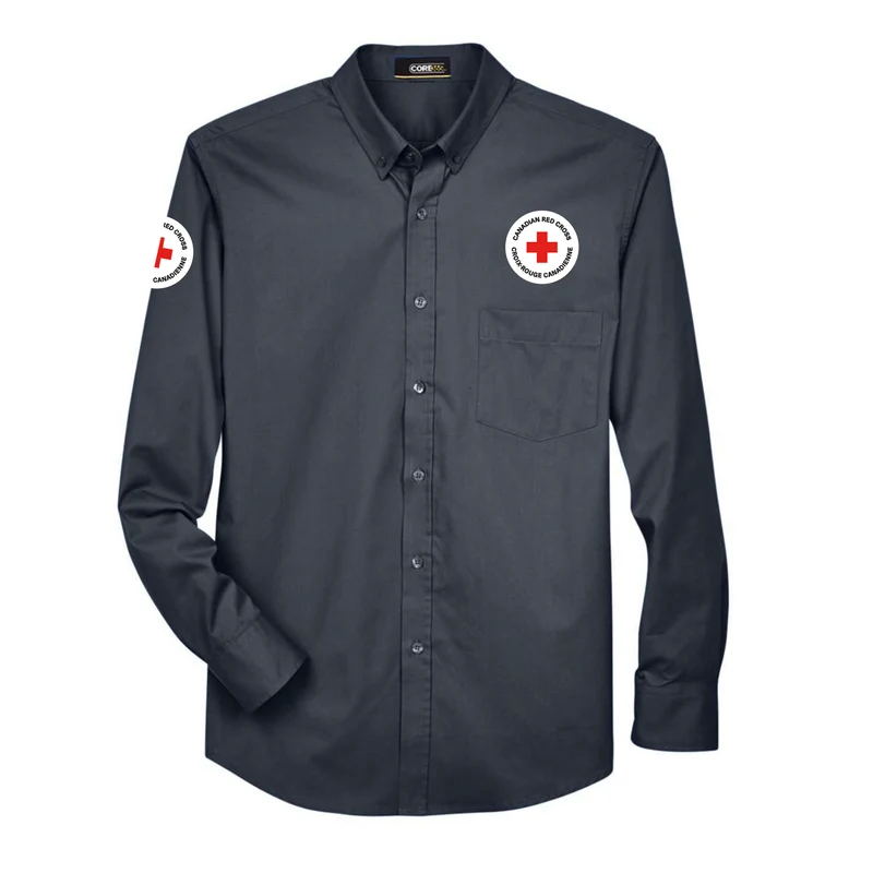 Mens 65/35 Long Sleeve EZ care shirt