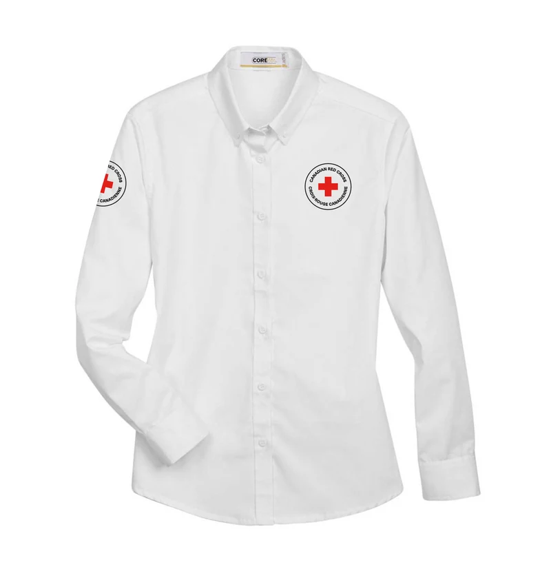 Ladies 65/35 Long Sleeve EZ care shirt