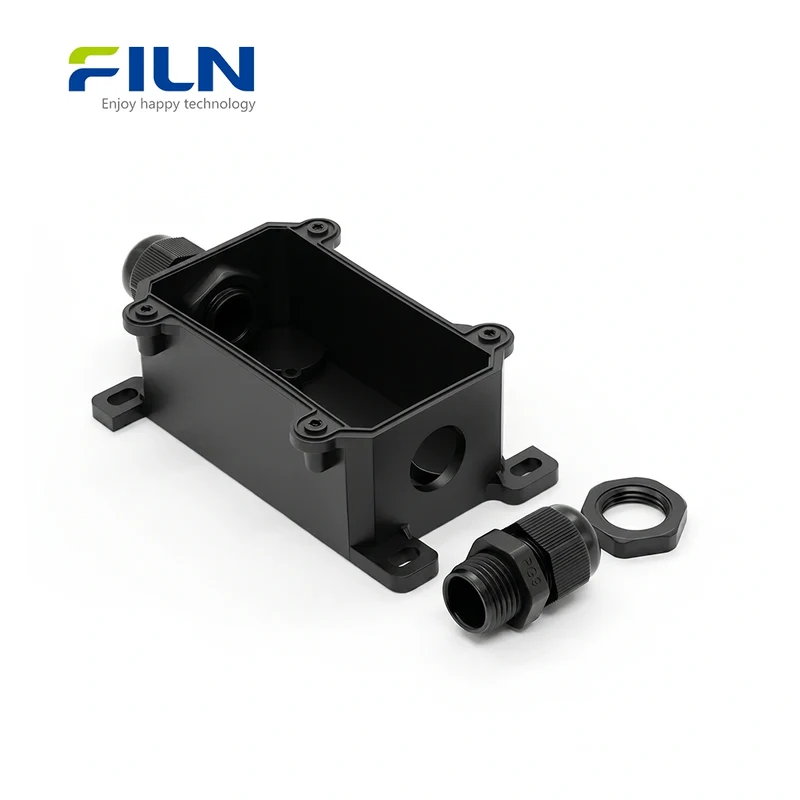 Junction Boxes Electrical with 20A Metal Push Button Switch Waterproof IP65 FILN Factory Custom