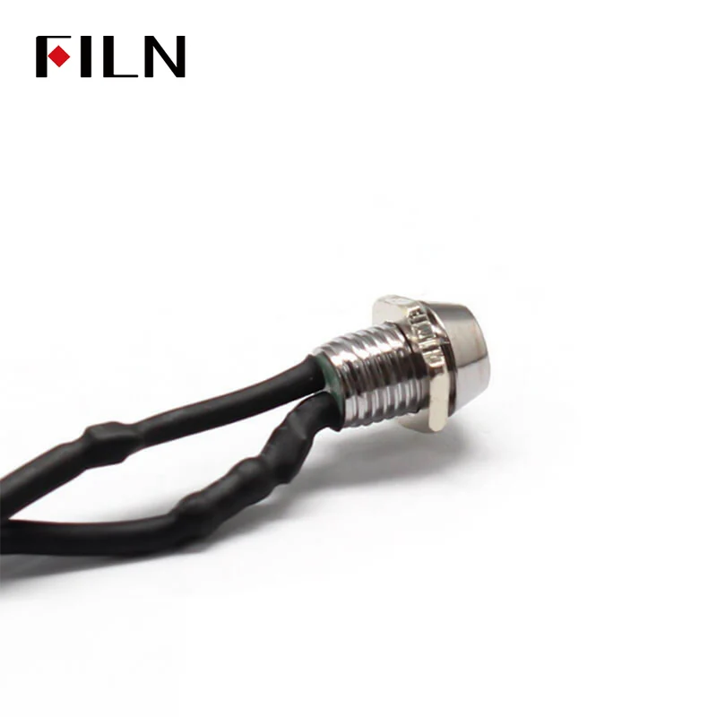FILN 6MM Green LED Indicator Light MINI Indicating Lamp 12-24V