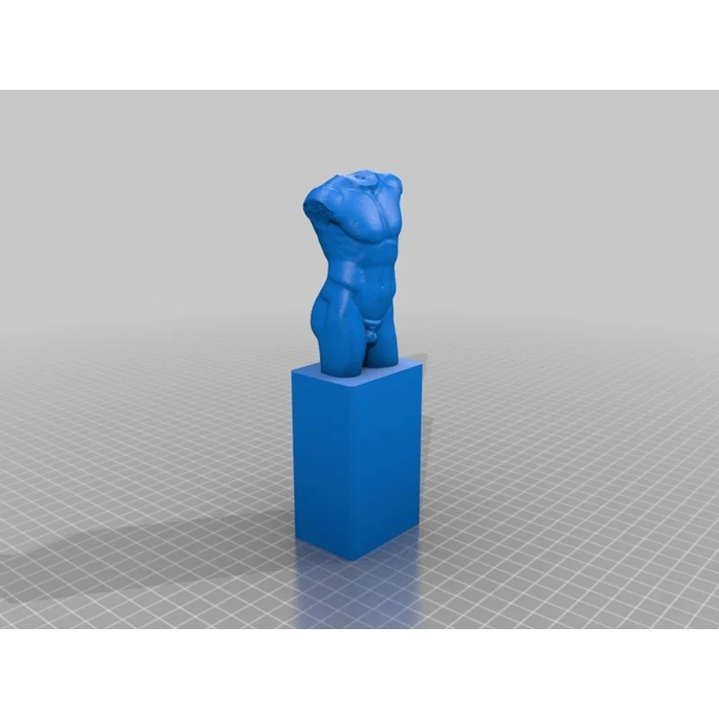 Klassisk Diadumenos mandlig torso skulptur