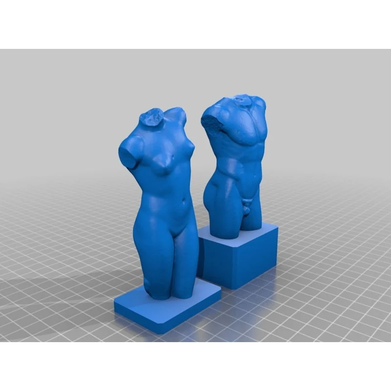 Klassisk Diadumenos mandlig torso skulptur