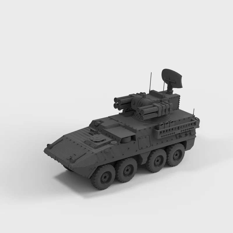 Miniature de véhicule de défense aérienne Stryker ADATS pour tabletop