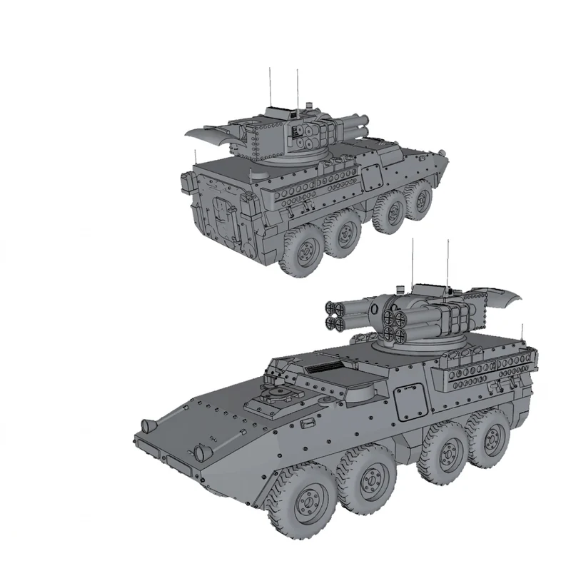 Miniature de véhicule de défense aérienne Stryker ADATS pour tabletop