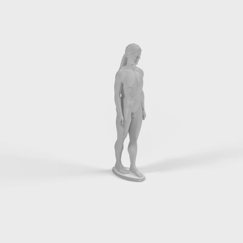 Klassisk græsk Getty Kouros dekorativ statue