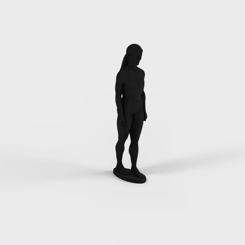Klassisk græsk Getty Kouros dekorativ statue