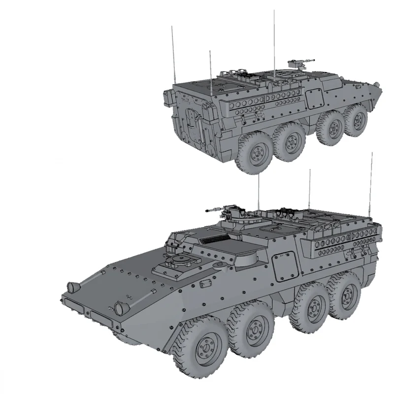 M1126 Stryker 8x8 pansret mandskabsvogn miniature