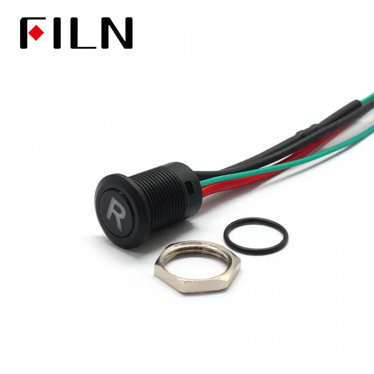 New 12MM Red Custom 12V Push Button Switches