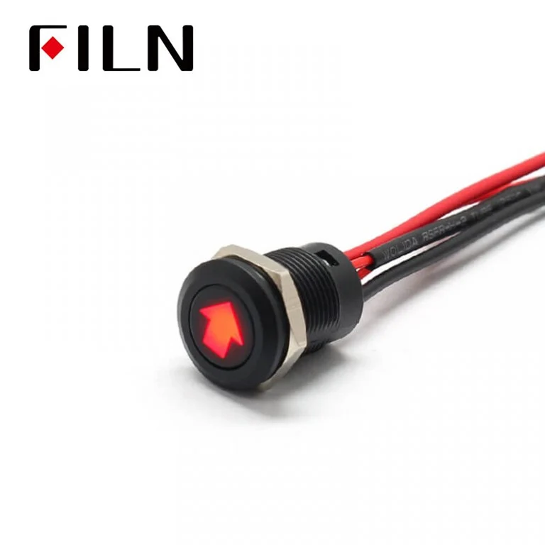 New 12MM Red Custom 12V Push Button Switches