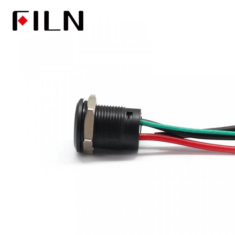 New 12MM Red Custom 12V Push Button Switches