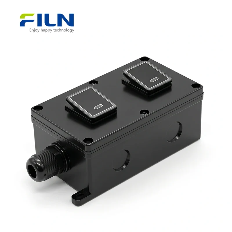 30A Watertight Junction Box PC Material 4 Pin Waterproof Rocker Switch FILN