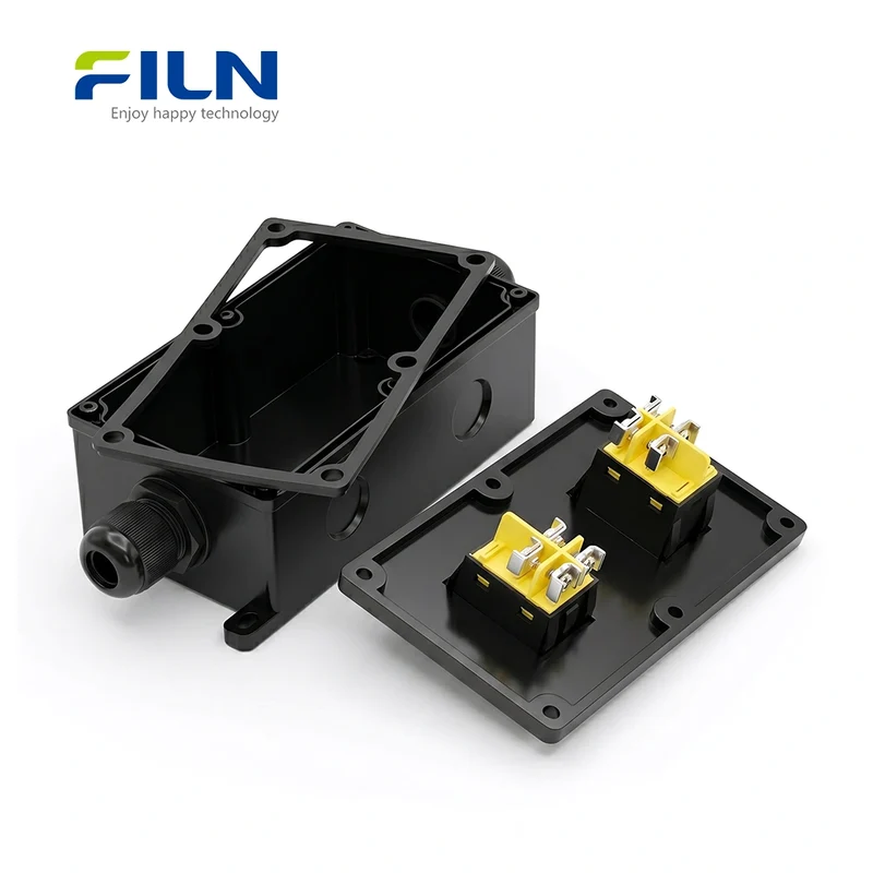 Waterproof Junction Box Outdoor KCD4 Rocker Switch 30A 4-Pin Screw Terminal FILN