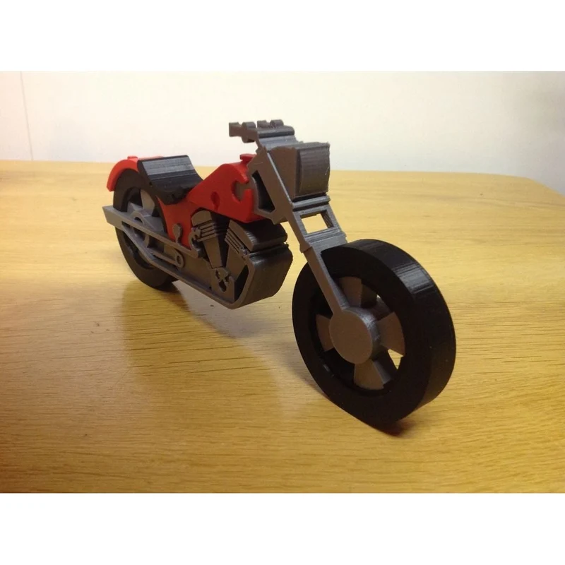 Puzzle 3D en forme de moto