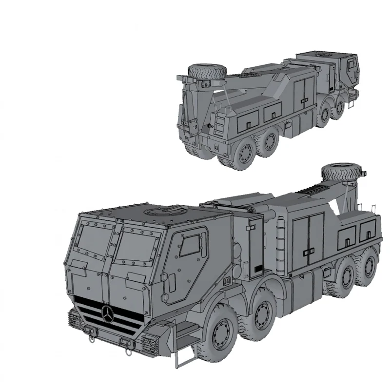 Bison bjærgningskøretøj på Mercedes Benz Actros