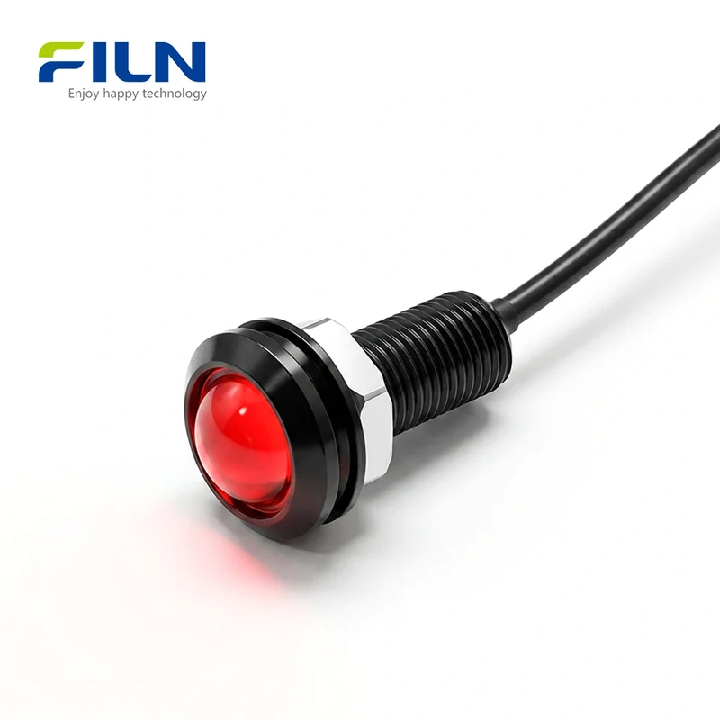 10mm Light Indicator Pilot 12V 220V Pre-wired for Panel Signal LED Light