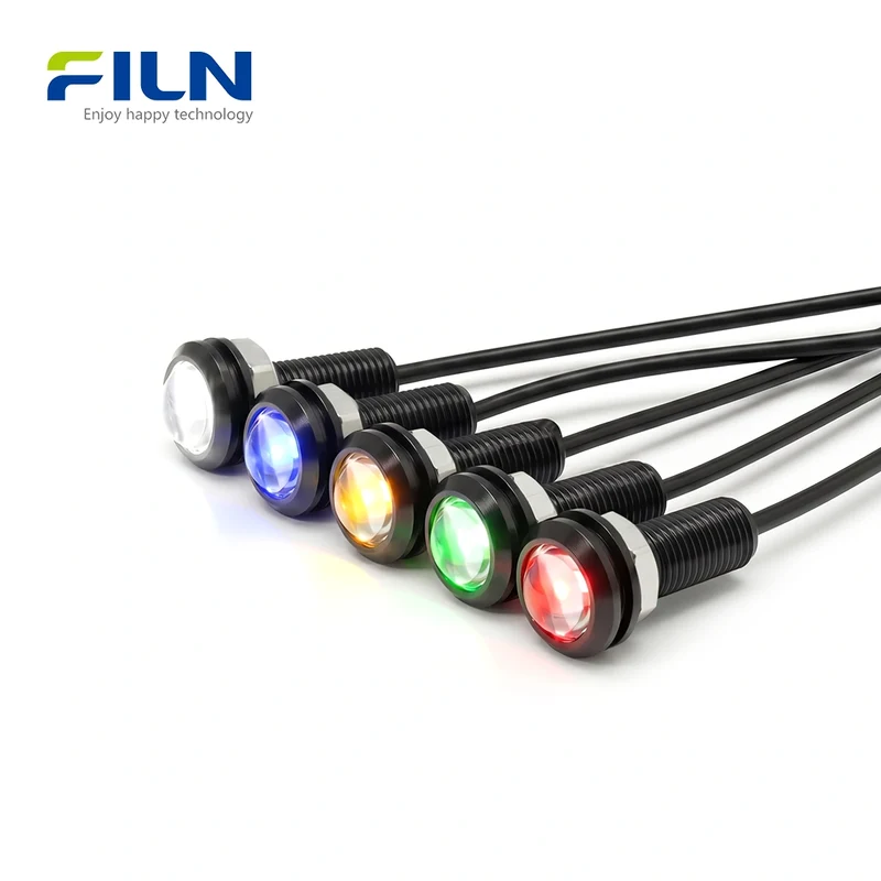 10mm Light Indicator Pilot 12V 220V Pre-wired for Panel Signal LED Light