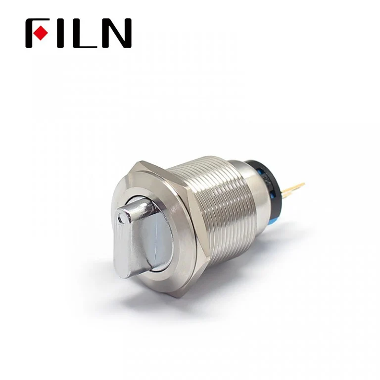 22MM LED Metal Rotary Latching 2 Step Push Button Switch