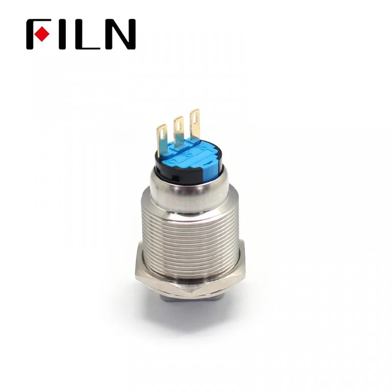 22MM LED Metal Rotary Latching 2 Step Push Button Switch