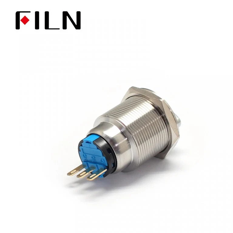 22MM LED Metal Rotary Latching 2 Step Push Button Switch