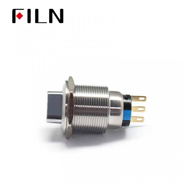 22MM LED Metal Rotary Latching 2 Step Push Button Switch