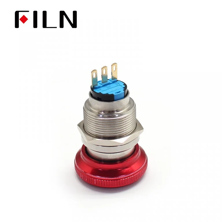 22MM Waterproof Filn Mmetal Emergency Stop Push Button