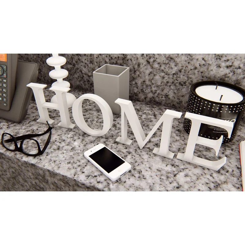 Lettres HOME décoratives pour un aménagement intérieur moderne
