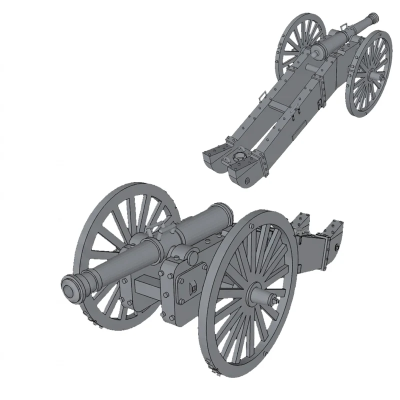 Canon de 12 Gribeauval fransk feltkanon