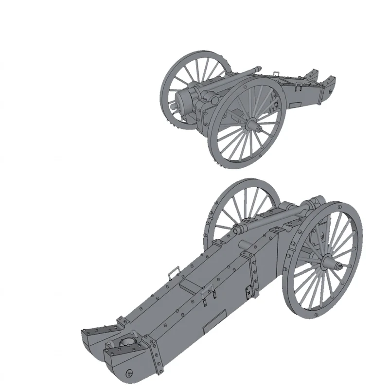 Historisk Puckle gun model til udstilling