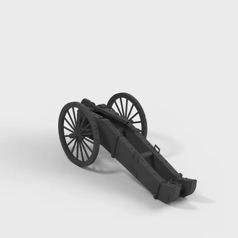 Historisk Puckle gun model til udstilling