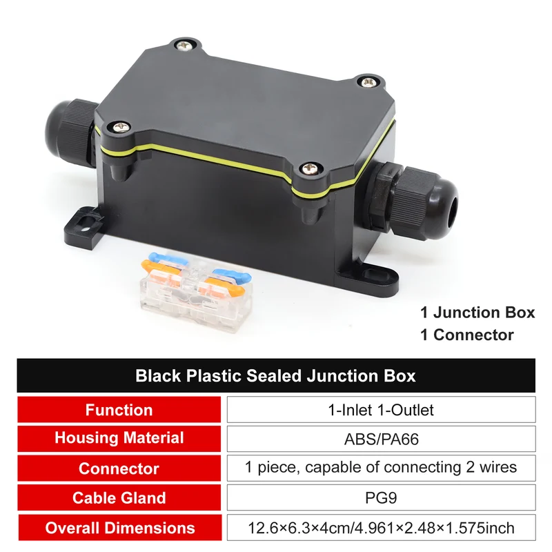 Electrical Junction Box WB3-2T Waterproof Wire Connector Shell FILN