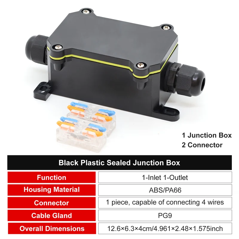 Electrical Junction Box WB3-2T Waterproof Wire Connector Shell FILN