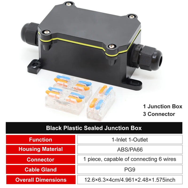 Electrical Junction Box WB3-2T Waterproof Wire Connector Shell FILN
