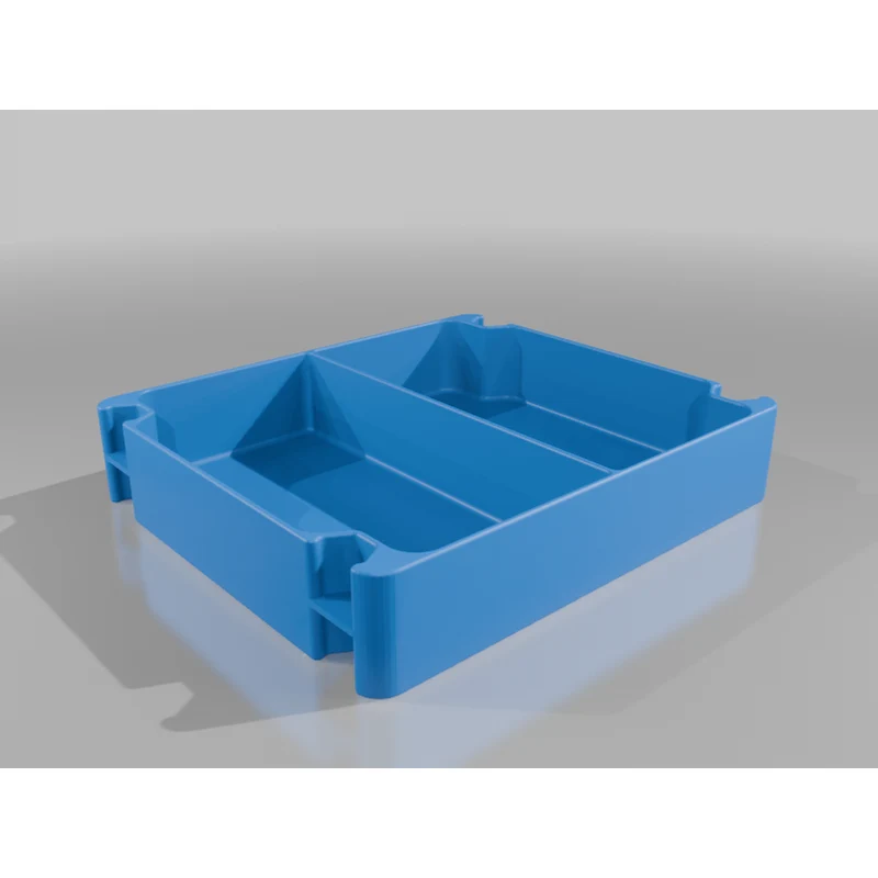 Système de rangement empilable avec bacs et tiroirs