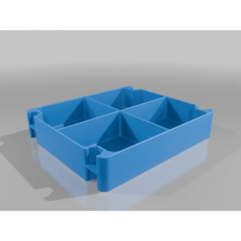Système de rangement empilable avec bacs et tiroirs