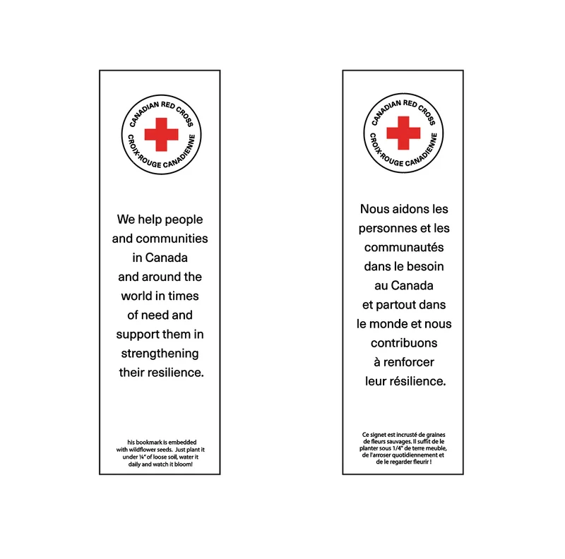 Seeded Paper Bookmark