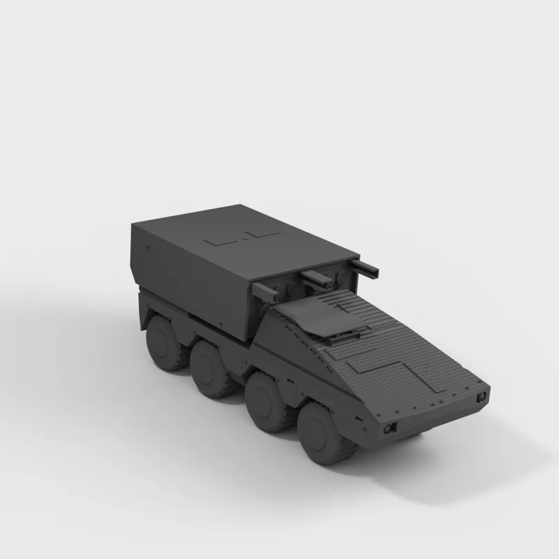 GTK Boxer med raketkastersystem Bundeswehr miniature