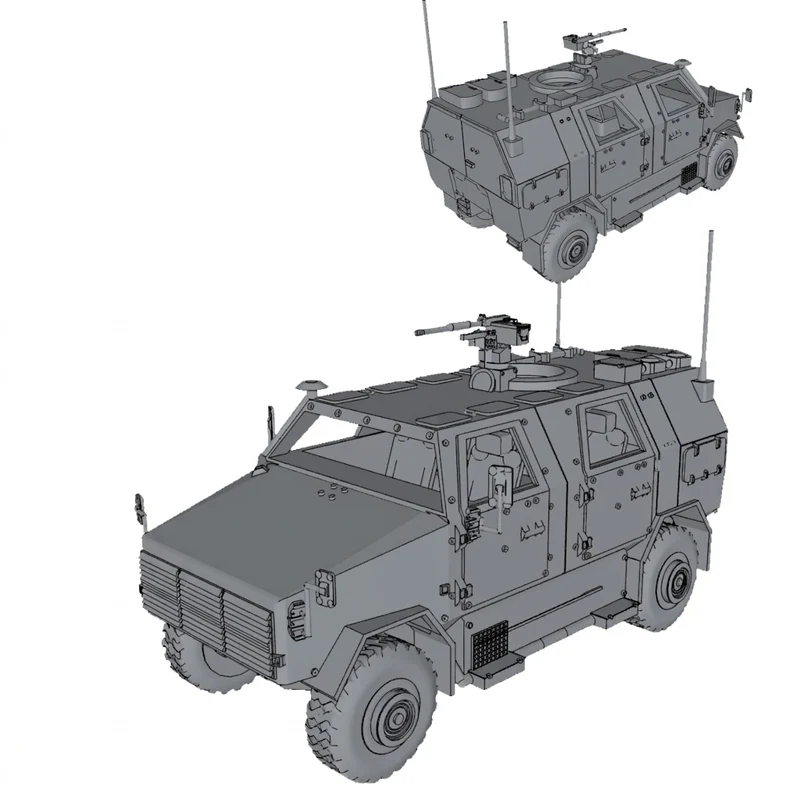 ATF Dingo 2 tysk pansret hjulkøretøj miniature