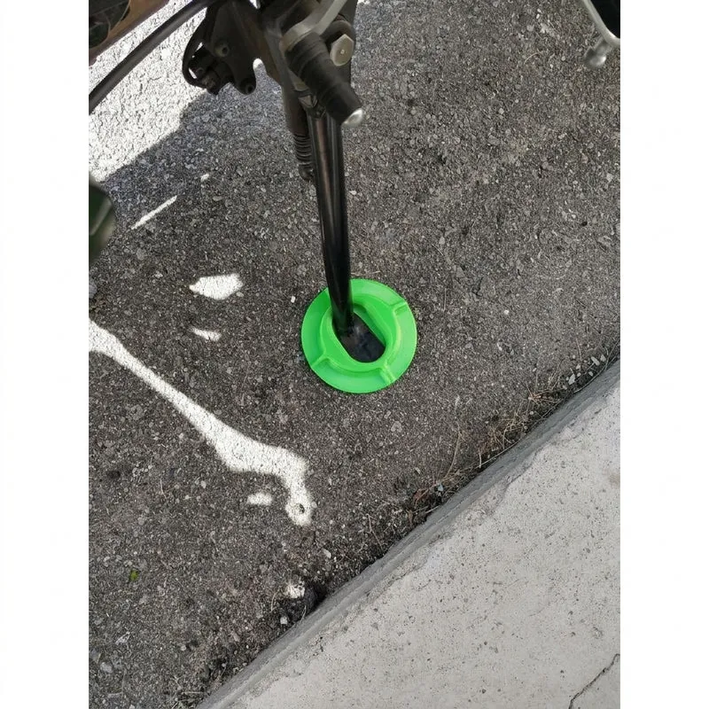 Plaque de support pour moto sur sol meuble
