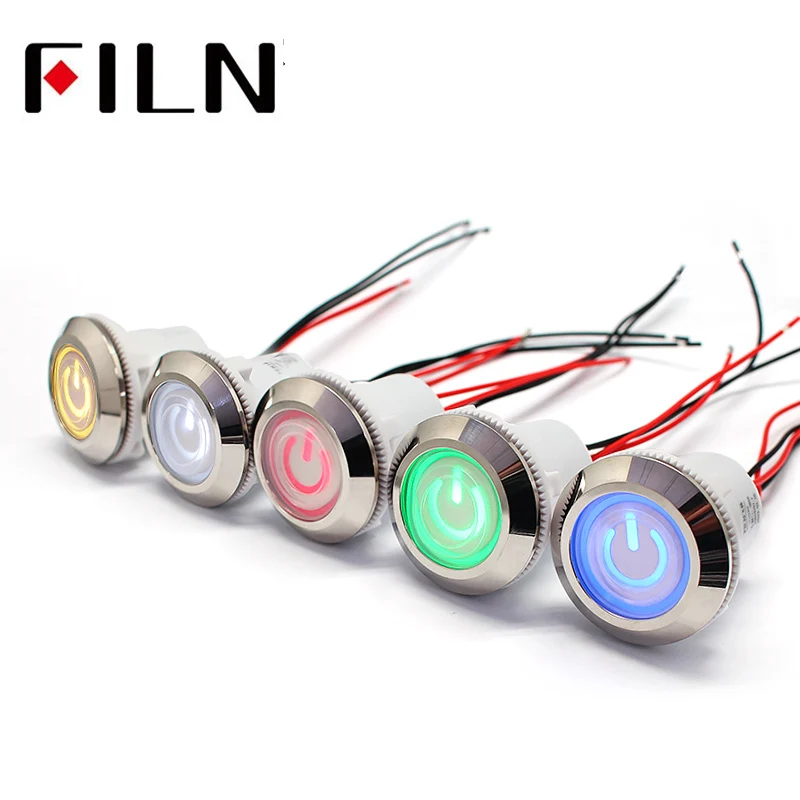 30MM IP67 24V Red Green Good Price Illuminated Push Button Switch