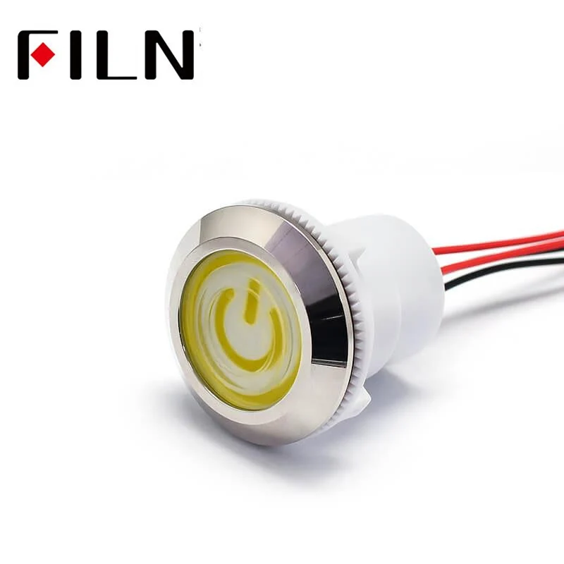 30MM IP67 24V Red Green Good Price Illuminated Push Button Switch