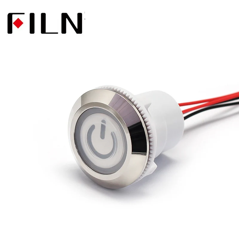 30MM IP67 24V Red Green Good Price Illuminated Push Button Switch