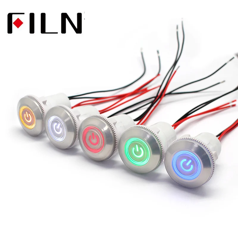 22mm red green Plastic Push Button Switch power mark locking and Momentary switch