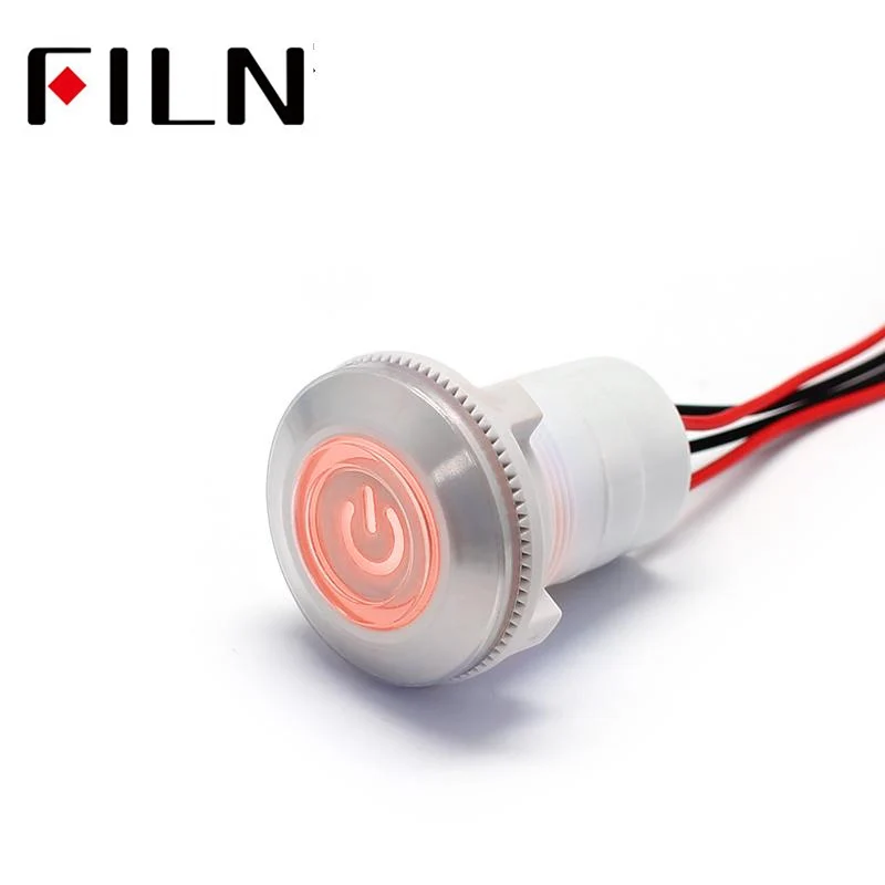 22mm red green Plastic Push Button Switch power mark locking and Momentary switch